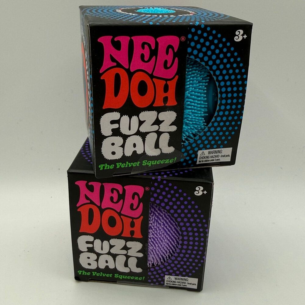 Schylling - NeeDoh FuzzBall (Set of 2) NEW Viral Squishy Toy